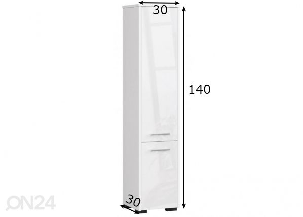 Vannitoakapp Fin mõõdud