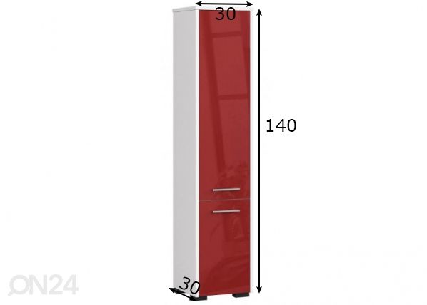 Vannitoakapp Fin mõõdud