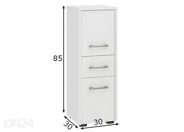 Vannitoakapp Fin I mõõdud