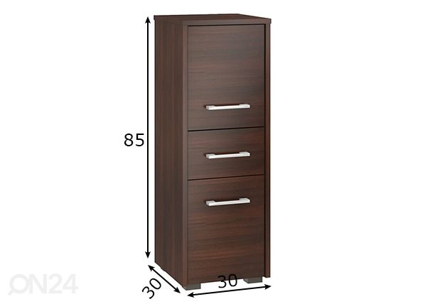 Vannitoakapp Fin I mõõdud