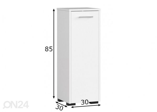 Vannitoakapp Fin I mõõdud