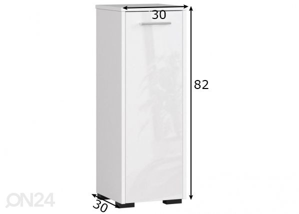 Vannitoakapp Fin I mõõdud