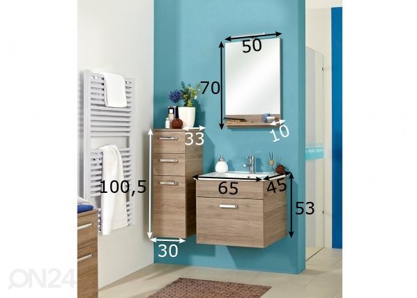Vannitoakomplekt 313 mõõdud