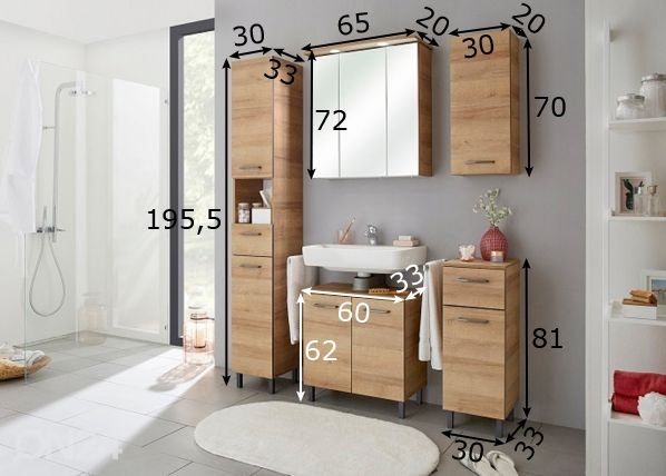 Vannitoakomplekt 919 mõõdud