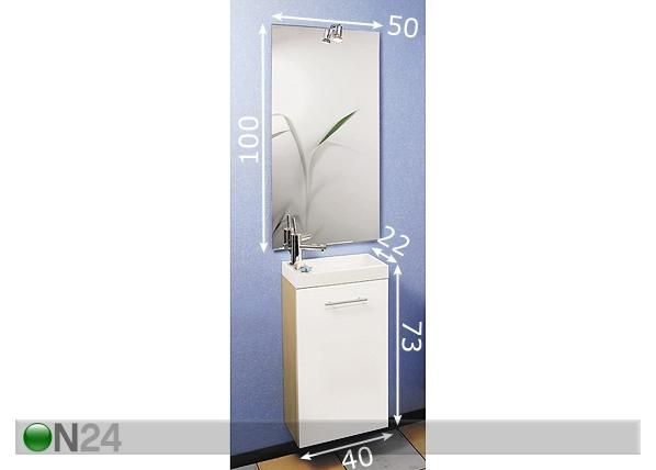 Vannitoakomplekt Active mõõdud