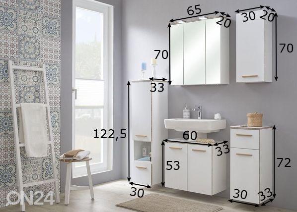 Vannitoamööbli komplekt 931 mõõdud