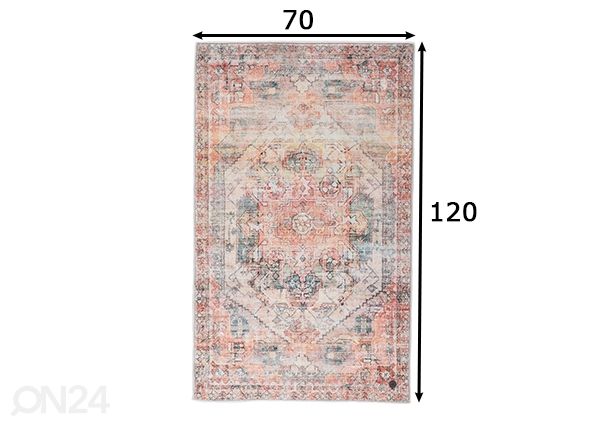 Vannitoavaip Tom Tailor Oriental Bath 70x120 cm, kirju mõõdud