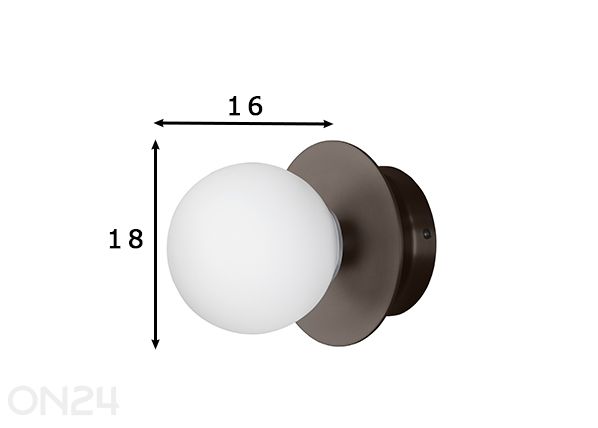 Vannitoavalgusti Art Deco mõõdud