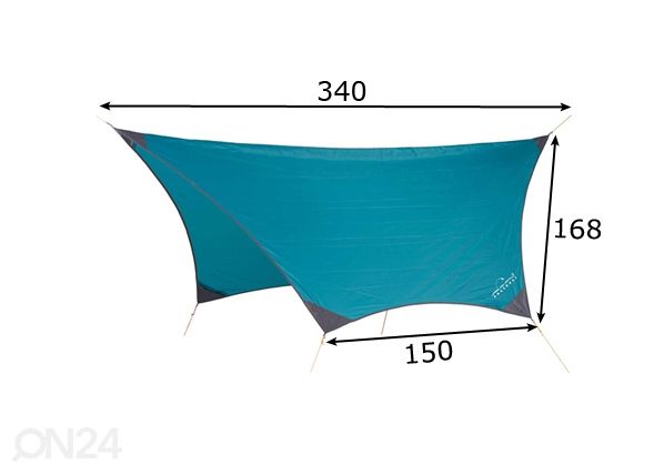 Varikatus Jungle Tent Pro mõõdud