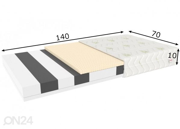Vedrudeta madrats 70x140 cm mõõdud