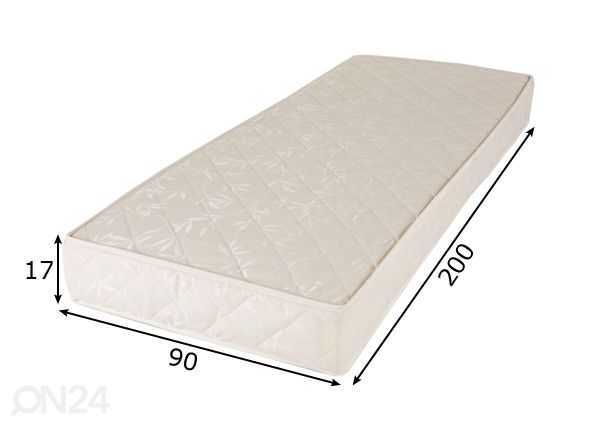 Vedrumadrats 90x200 cm mõõdud