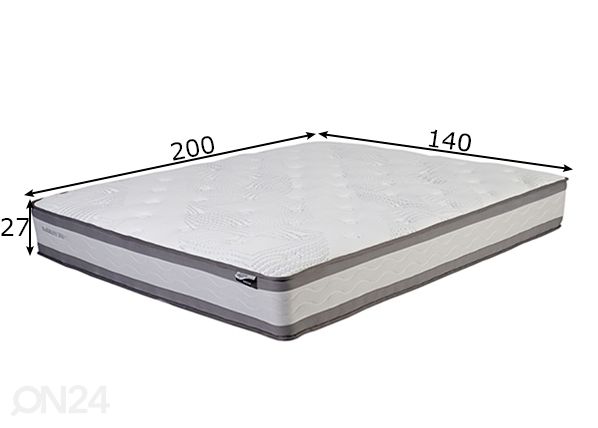 Vedrumadrats Harmony Duo 140x200 cm mõõdud