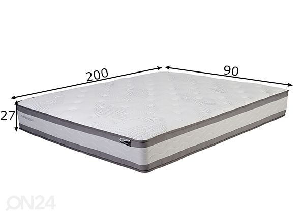 Vedrumadrats Harmony Duo 90x200 cm mõõdud