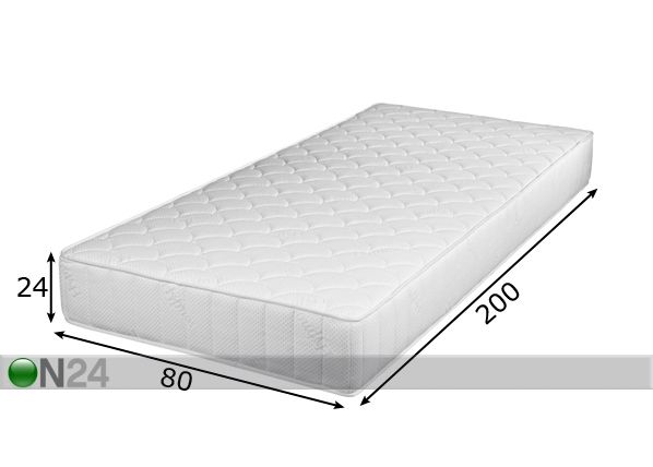 Vedrumadrats Hypnos Aphrodite (kärgpocket, latex) 80x200 cm mõõdud