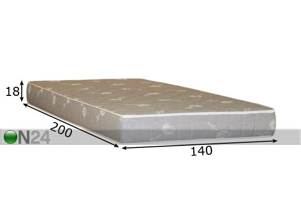 Vedrumadrats Hypnos Venus 140x200 cm mõõdud