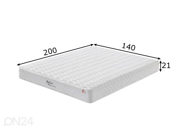 Vedrumadrats Pocket Beauty Sleep 140x200 cm mõõdud
