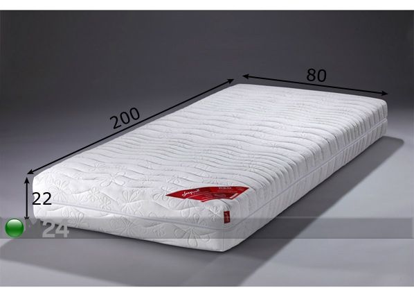 Vedrumadrats RED Memory Pocket 2,1 80x200 cm mõõdud