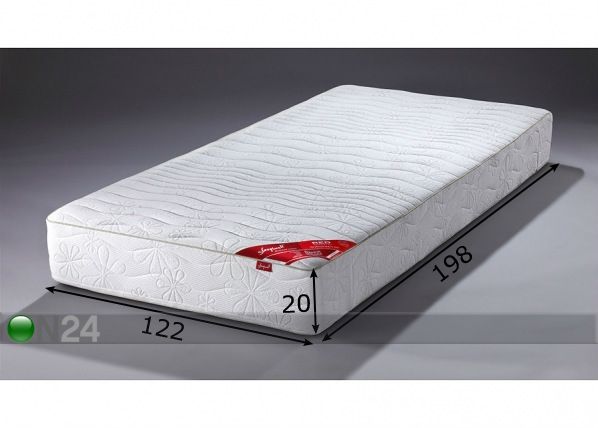 Vedrumadrats RED Pocket 1,9 122x198 cm mõõdud