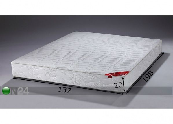 Vedrumadrats RED Pocket 1,9 137x198 cm mõõdud