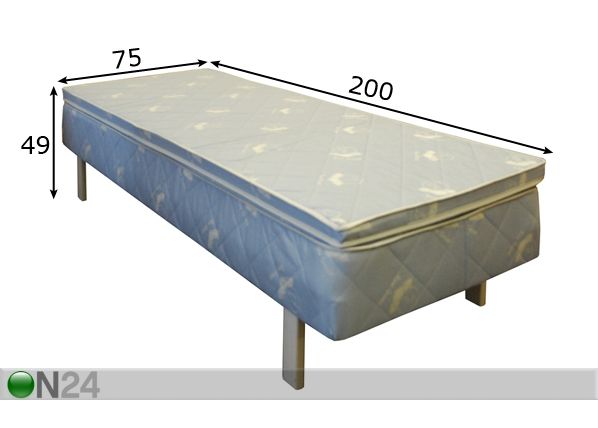Vedruvoodi komplekt 75x200 cm mõõdud