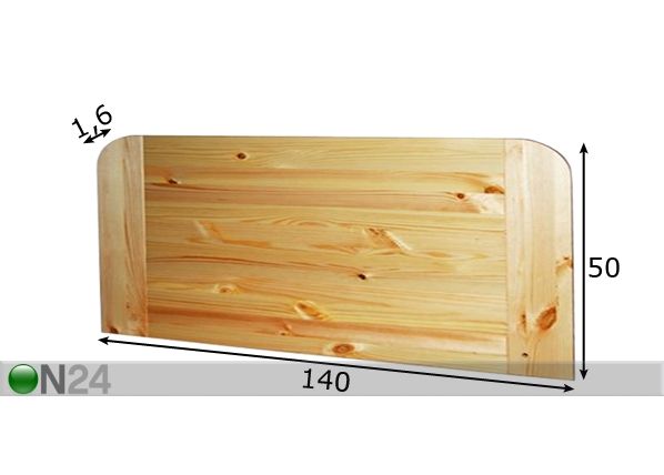 Vedruvoodi ots 140x50 cm mõõdud