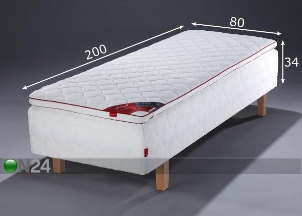 Vedruvoodi Red Zoned Sensity + Top Latex Sensity 80x200 cm mõõdud
