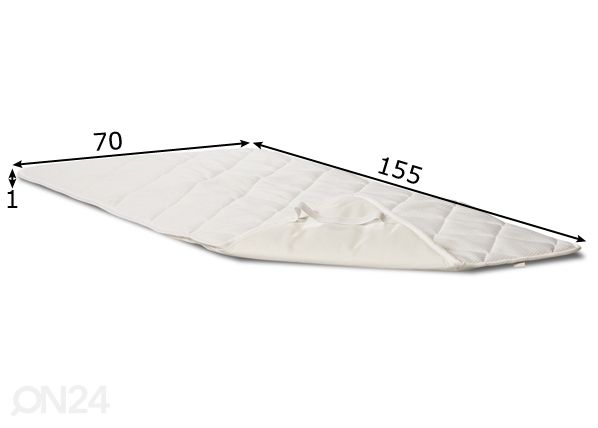 Veekindel madratsikaitse 70x155x1 cm mõõdud