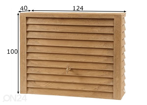 Veenõu Woody Lightwood 350 L mõõdud