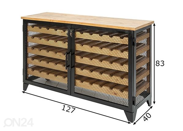 Veinikapp Bodega mõõdud