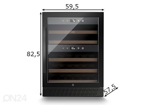 Veinikülmik CASO WineChef Pro 40 Black, 773 mõõdud