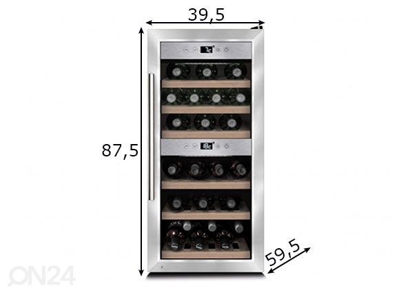 Veinikülmik Caso WineComfort 24, 645 mõõdud