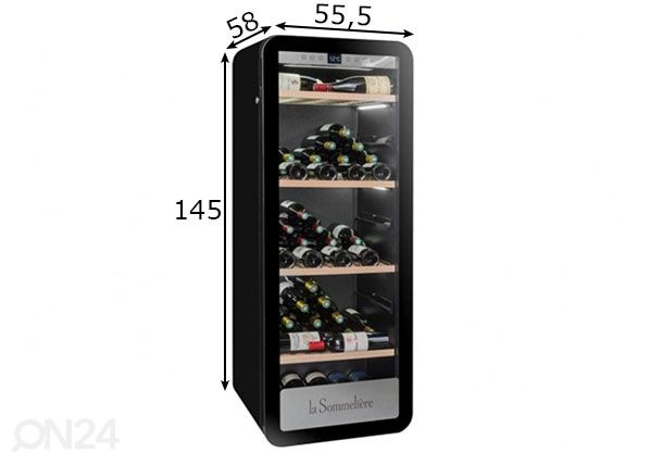 Veinikülmik La Sommeliere mõõdud