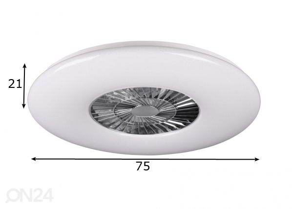 Ventilaatoriga lamp Visby mõõdud