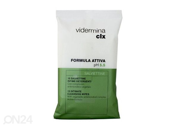 Vidermina CLX aktiivse kaitsega intiimsalvrätid pH5,5 2x15tk