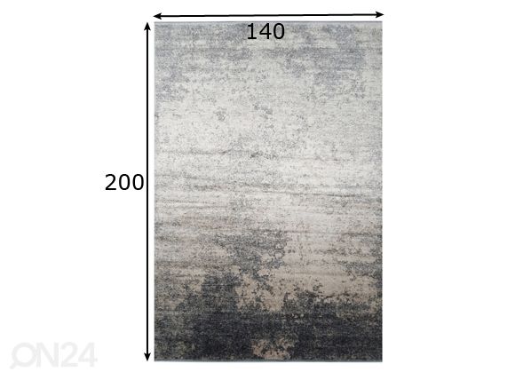 Village’s vaip Sand 140x200 cm, petrool mõõdud