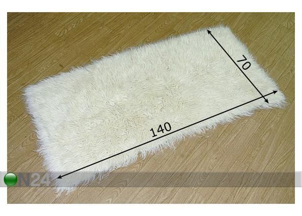 Villane vaip Flokati 70x140 cm mõõdud