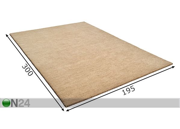 Villane vaip Haltu 195x300 cm mõõdud