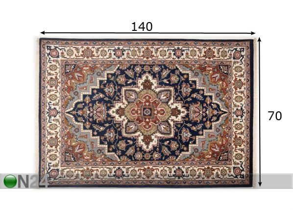 Villane vaip Royal Heriz 70x140 cm mõõdud