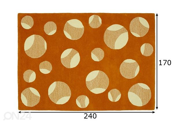 Villane vaip Slice 170x240 cm mõõdud