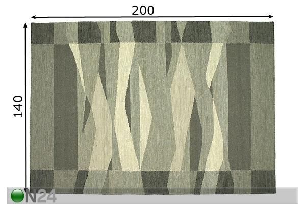 Villane vaip Tartu 140x200 mõõdud