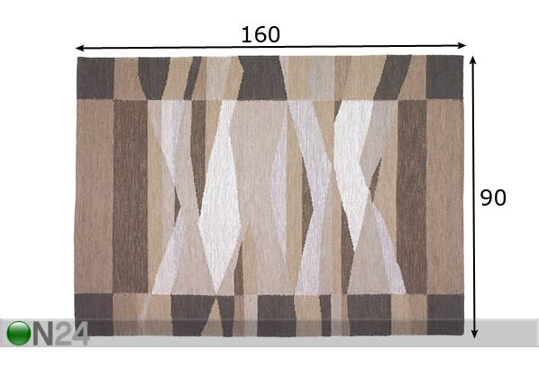 Villane vaip Tartu 90x160 mõõdud