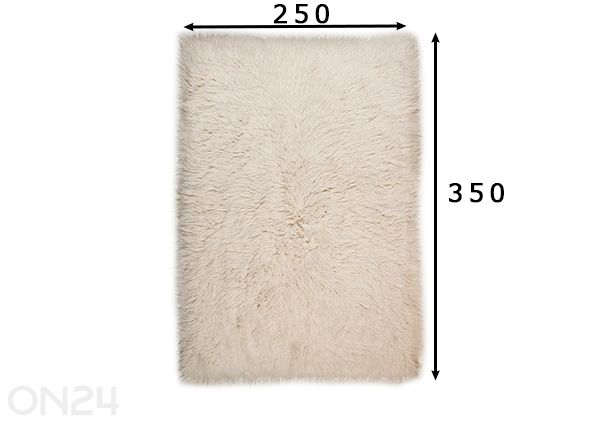 Villavaip Flokos 250x350 cm mõõdud
