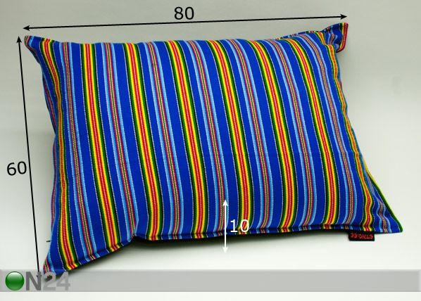 Viru-Nigula mustriga põrandapadi 60x80 cm mõõdud
