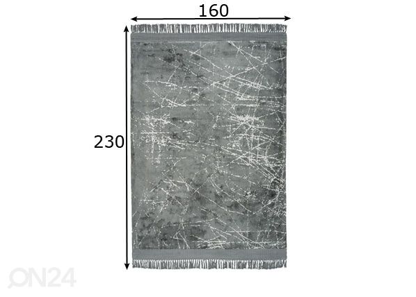 Viskoosvaip 160x230 cm mõõdud