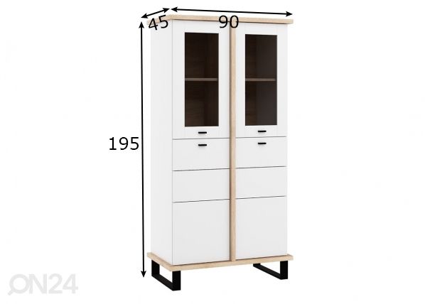 Vitriinkapp mõõdud