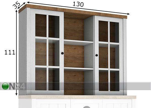 Vitriinkapp kummutile mõõdud