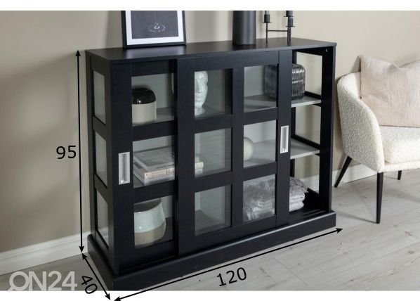 Vitriinkapp Lock 120 cm mõõdud