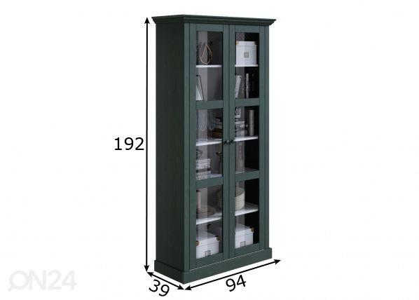 Vitriinkapp Meliss II 94 cm mõõdud