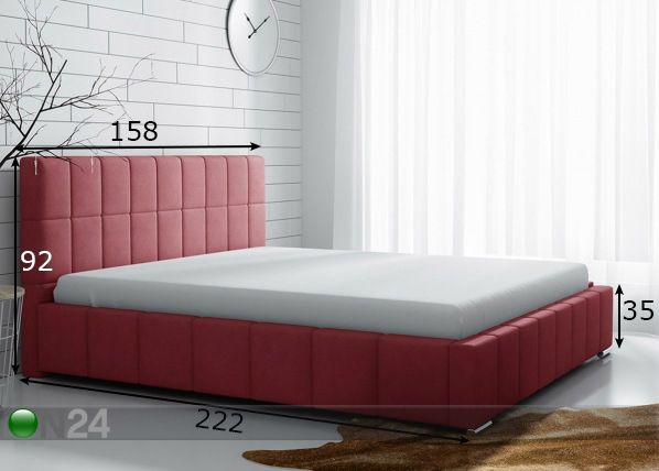 Voodi 140x200 cm mõõdud