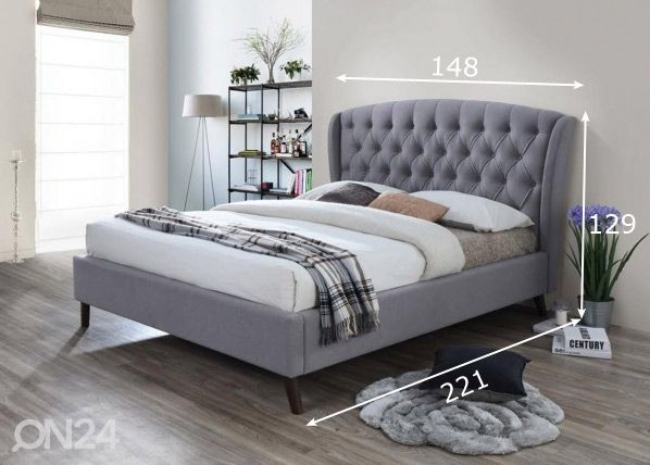 Voodi 140x200 cm mõõdud